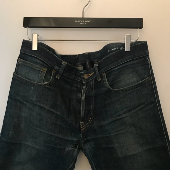 Saint Laurent D03 Raw Denim in Dark Blue - Picture 3 of 5